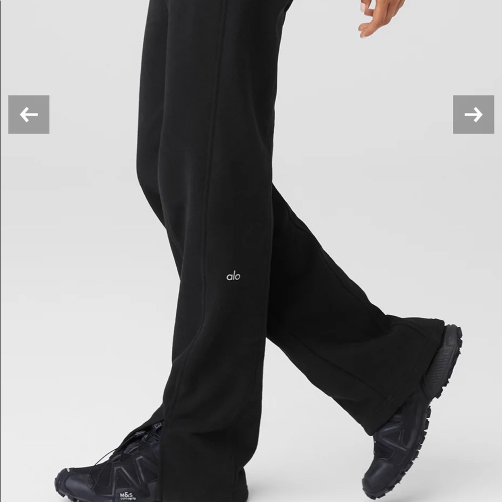 Alo High-Waist Free Time Straight Leg Sweatpant